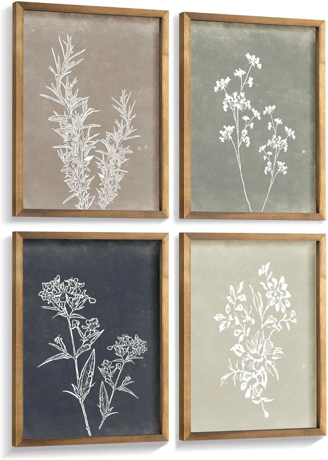 Framed Boho Wall Art Set of 4