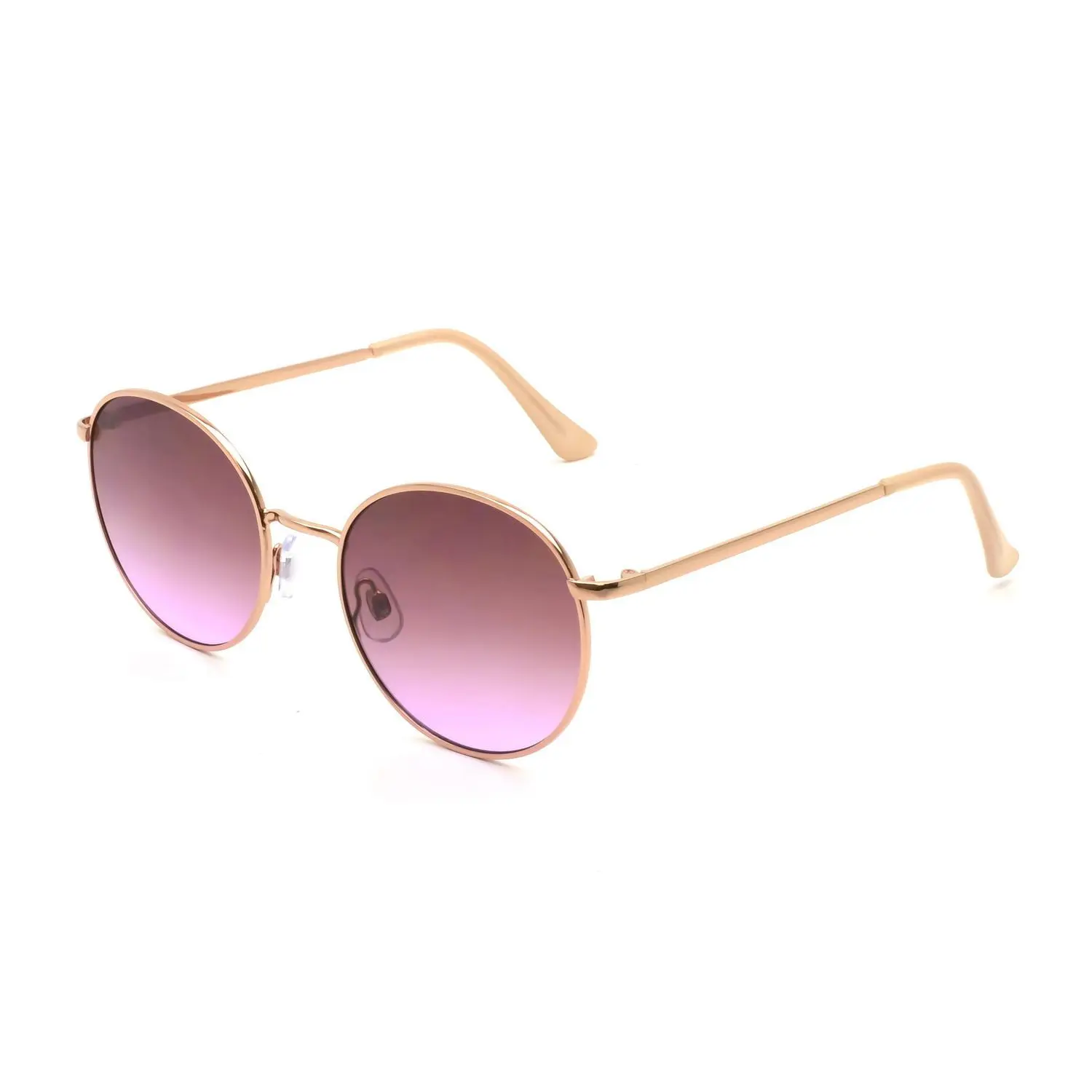 Time & Tru Ladies Rose Gold Round Sunglasses