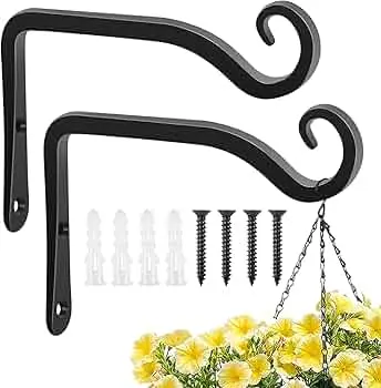Plant Hooks, 6-Inch Hanging Plant Brackets