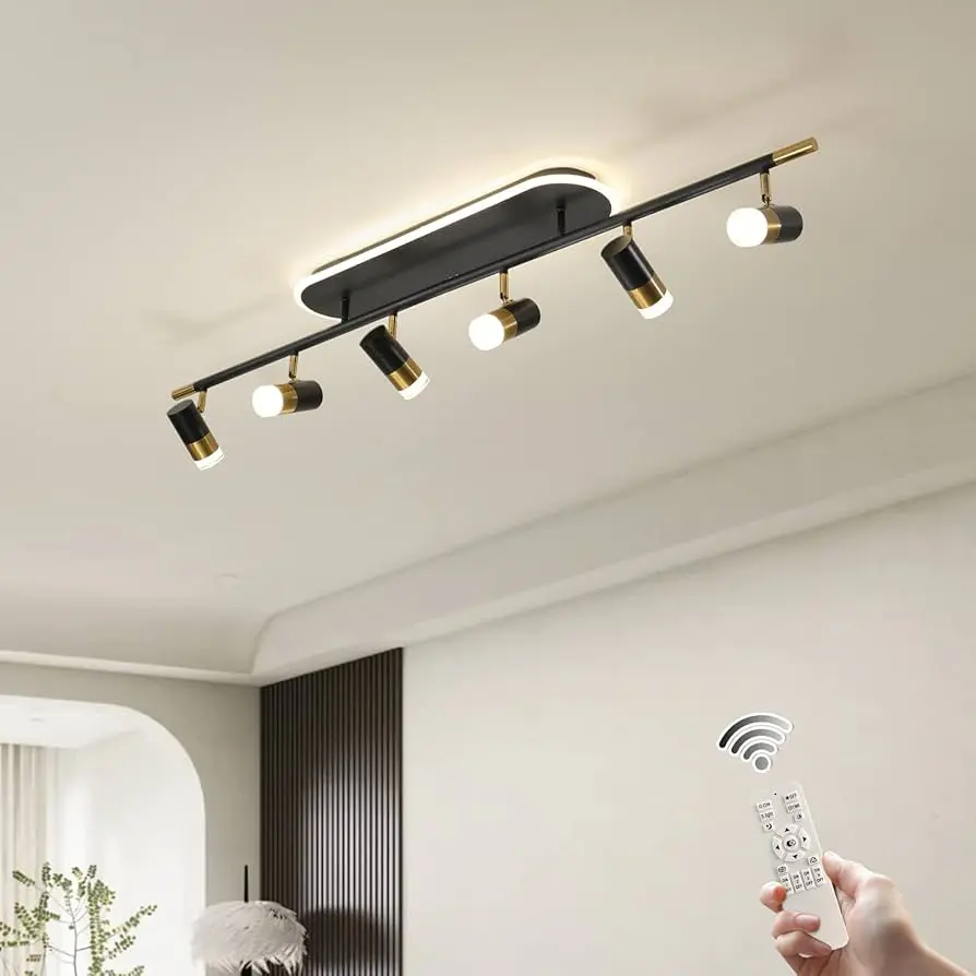 Jaycomey Modern LED Ceiling Lights Dimmable 6 Lights Flush