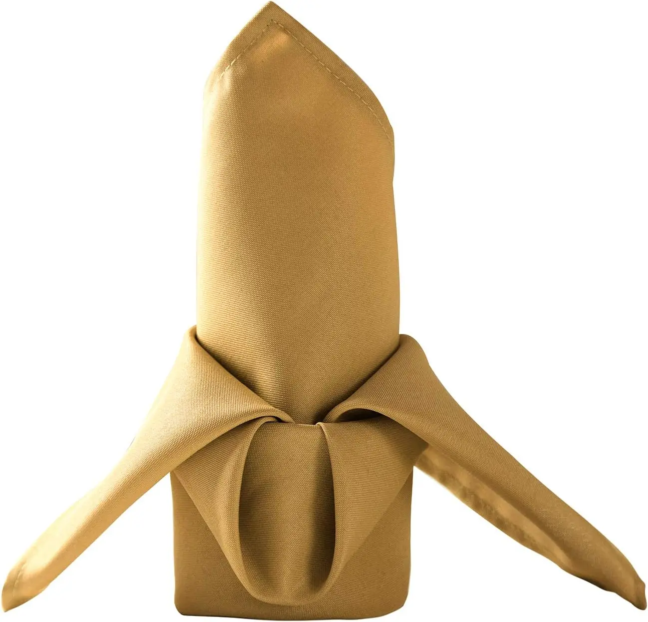 50pcs Polyester Cloth Napkins - 20 x 20 inch Gold