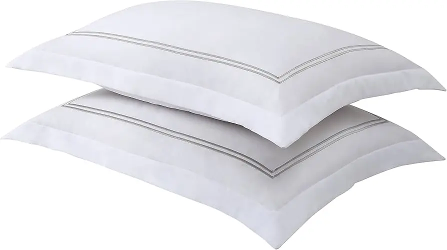 Levinsohn Luxury Hotel Tailored Pillow Sham White (2-Pack)