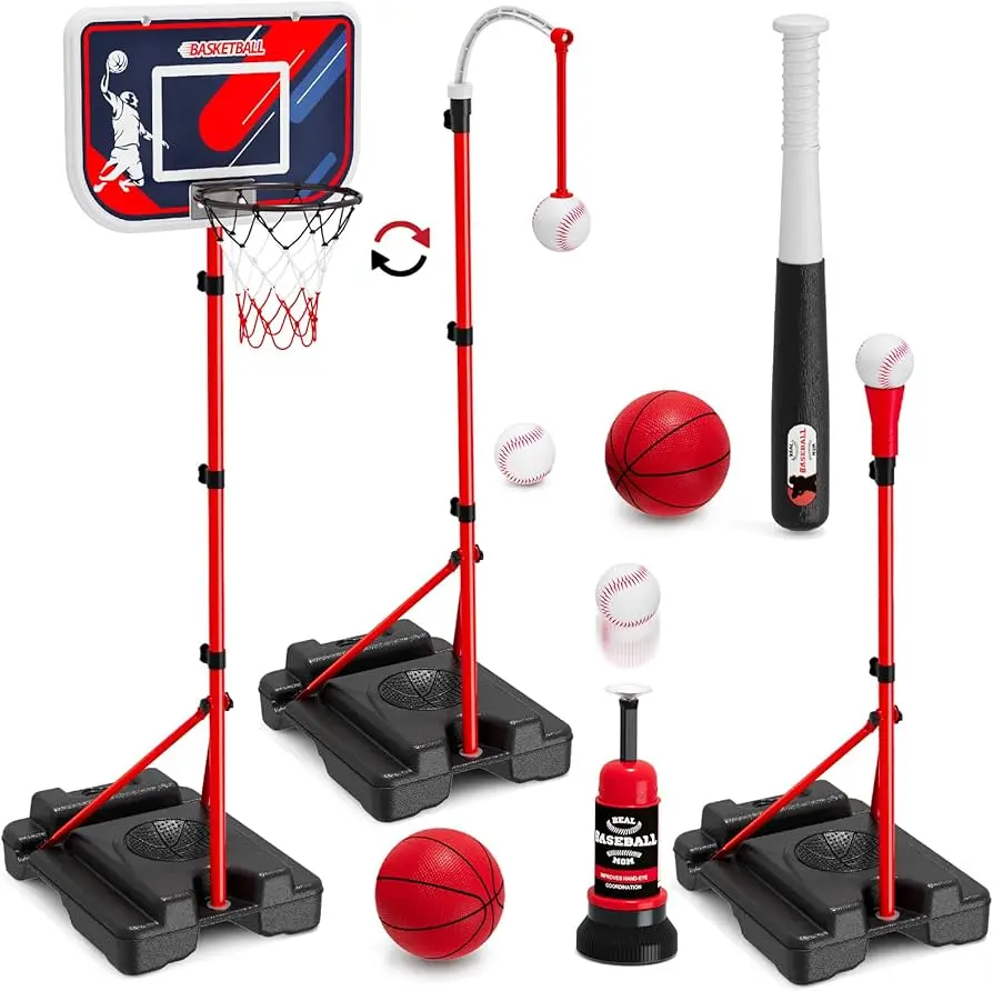 Ball Sports Set 4-in-1 for Toddlers 3-5