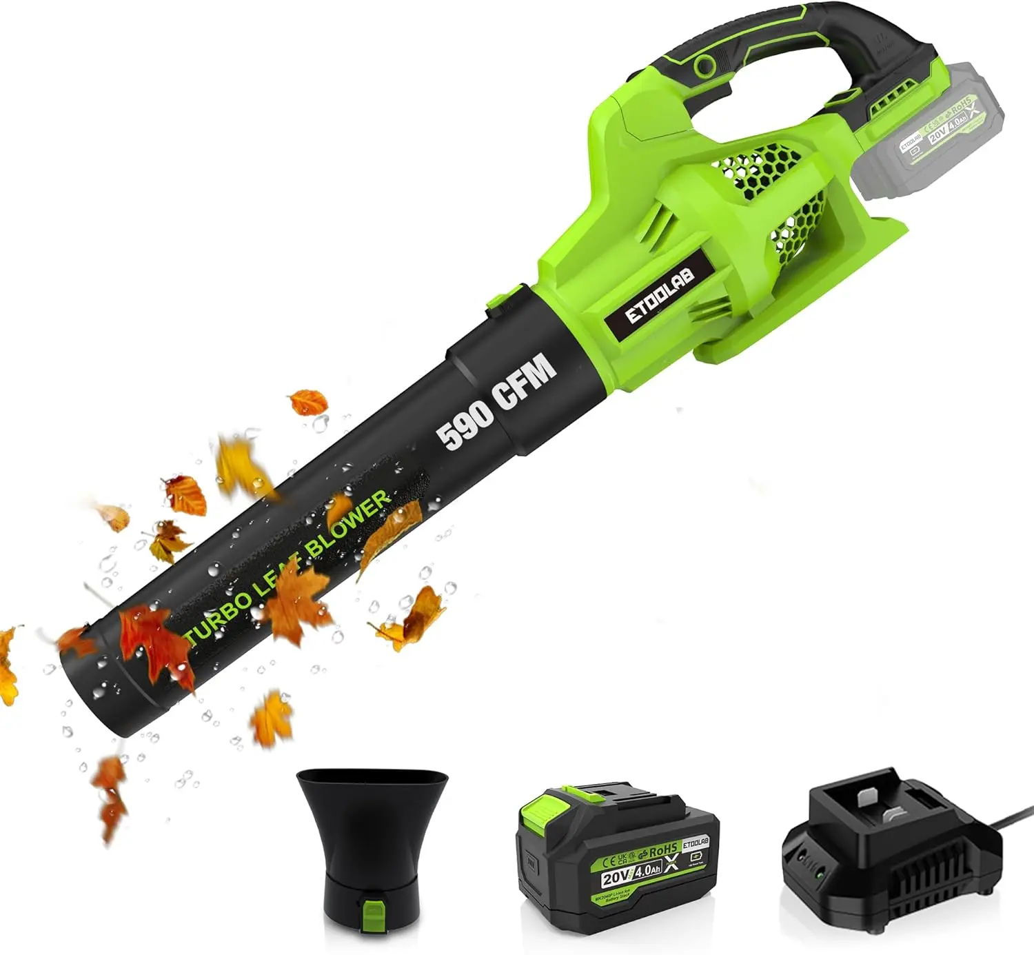 Leaf Blower Cordless 590CFM Leaf Blower