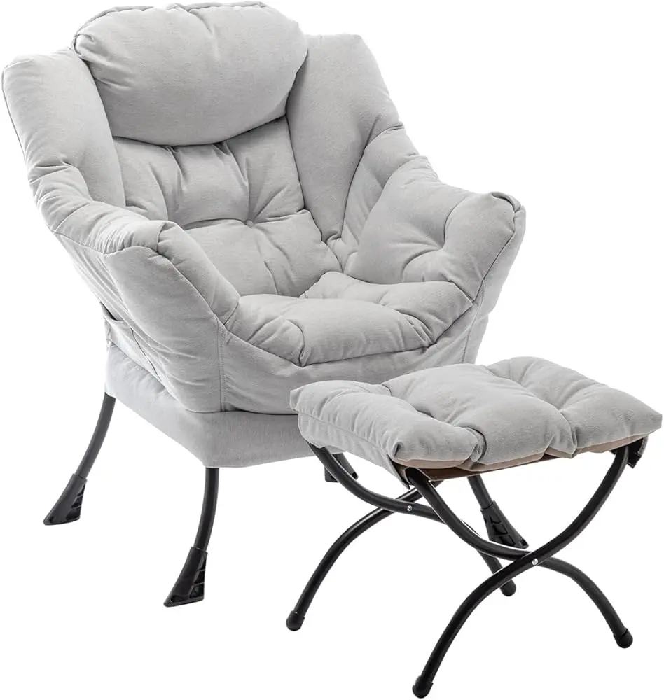 SESHINELL Lazy Chair with Ottoman