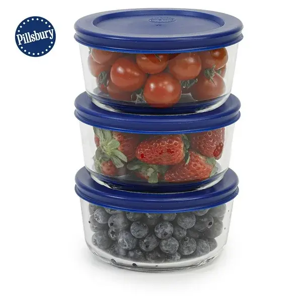 Pillsbury 6-Piece Glass storage containers