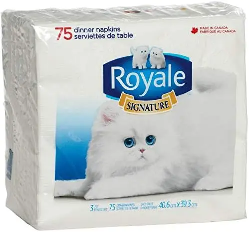 Royale 75 3-ply dinner napkins
