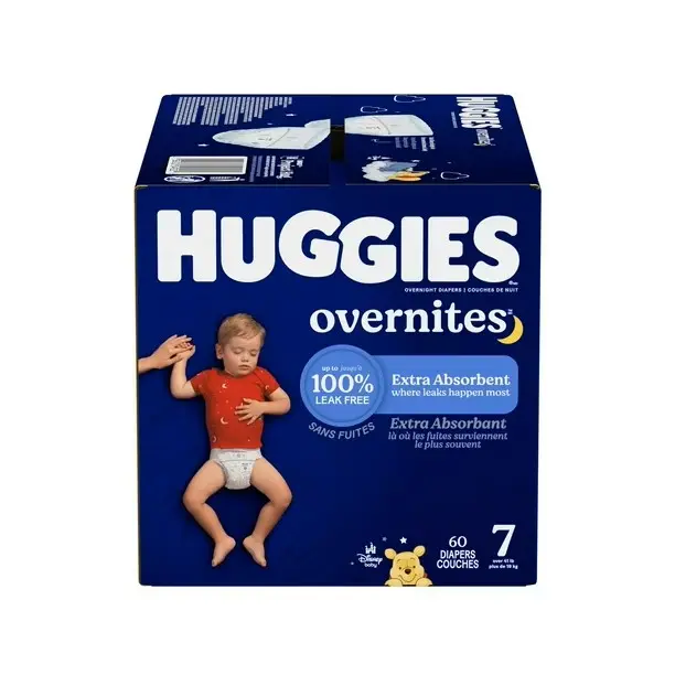 Huggies 60 Overnite Diapers Size 7