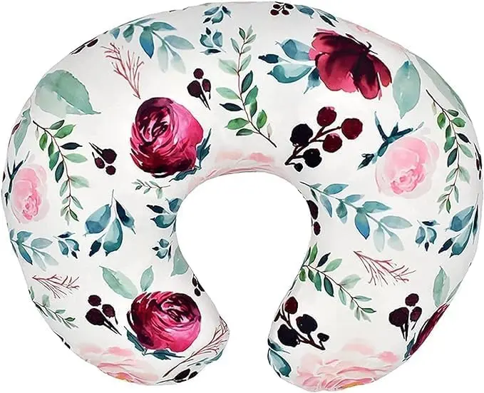Nursing Pillow Soft Cover Floral Print