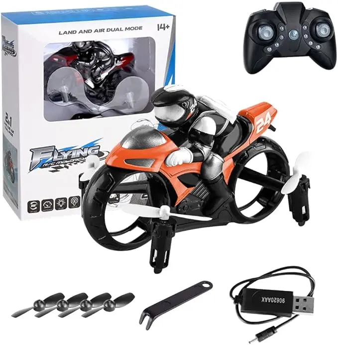 Magic RC Fly Motorbike Drone Toy