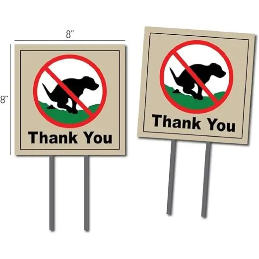No Dog Poop Sign