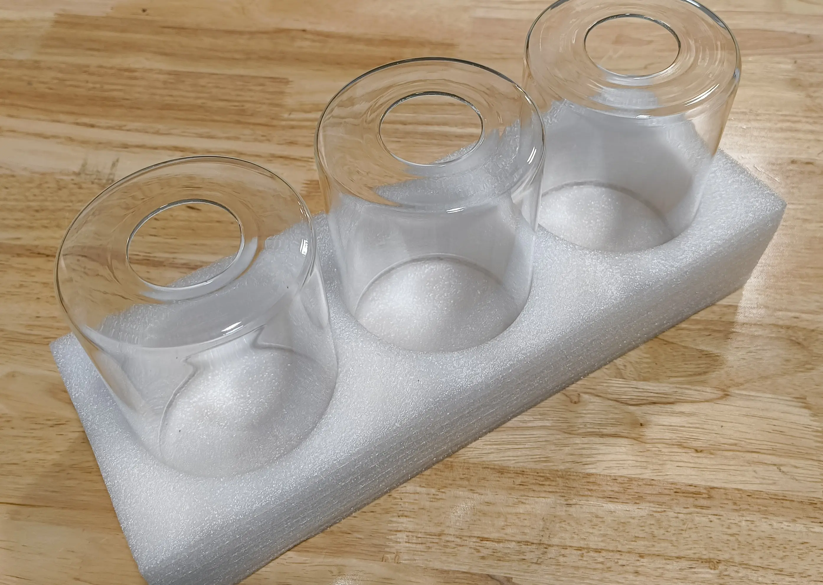 Eietonte 3 Pack Clear Glass Lamp Shades