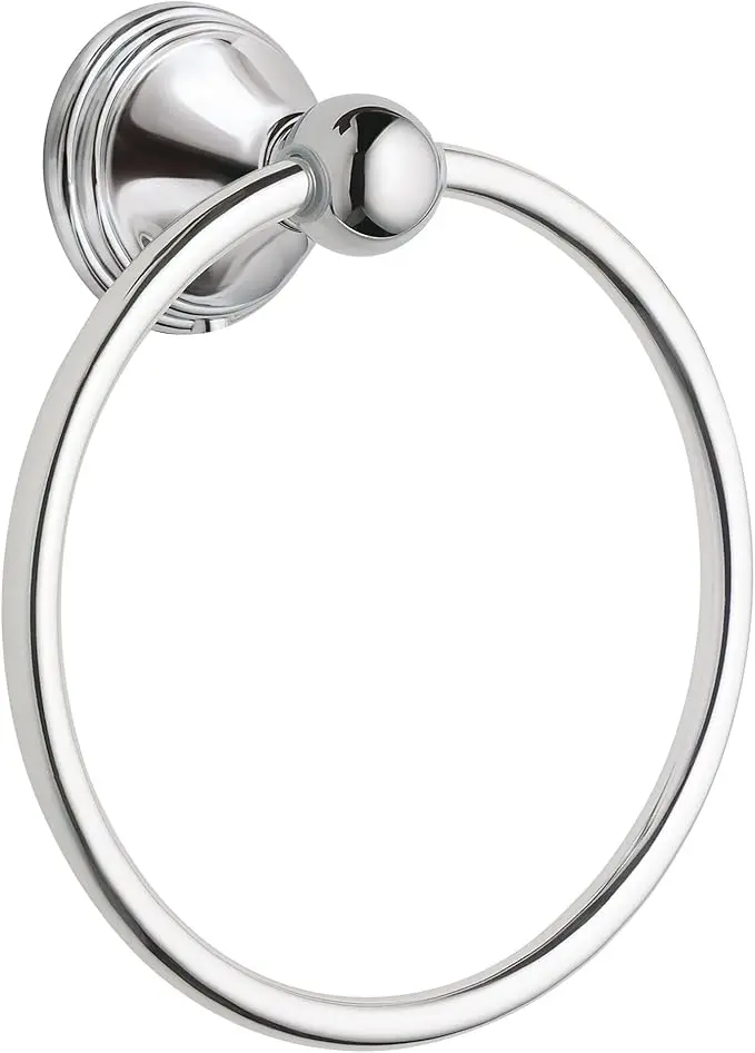 MOEN Preston DN8486CH Towel Ring (Chrome), 7"