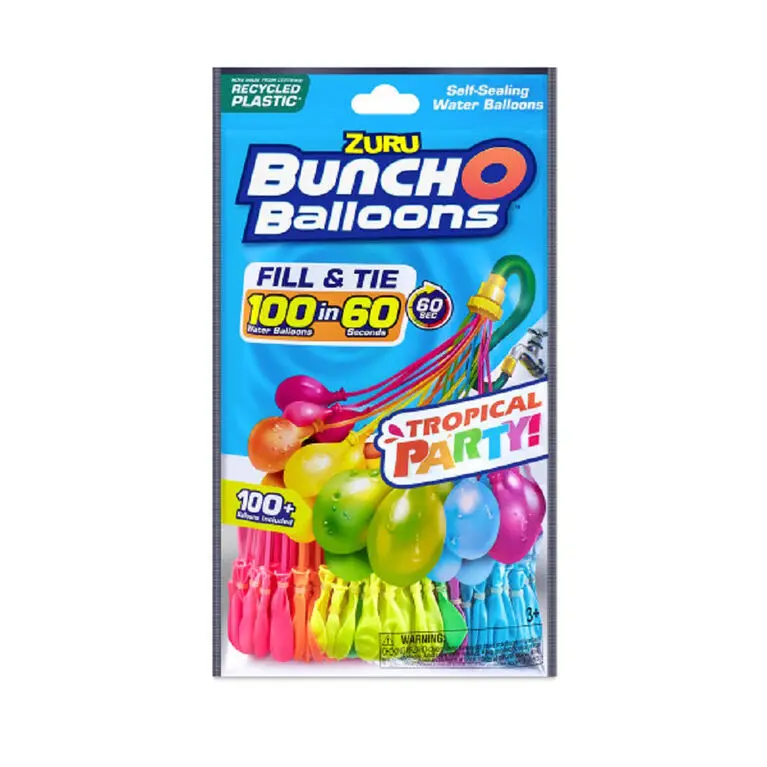 Zuru Bunch O Balloons 100 Rapid-Filling Self-Sealing Water Balloons