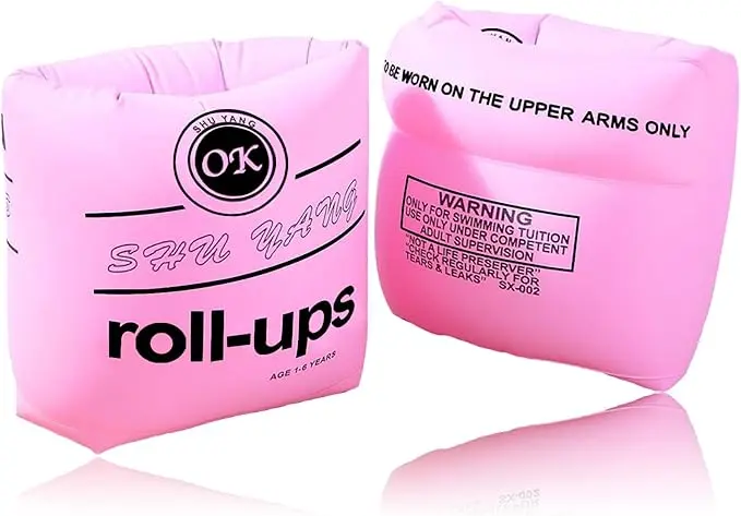 JUNQI TOYS Roll-ups - Swim Arm Bands Floaties for Kids (1-6Y)