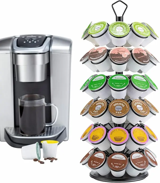 Rice rat K-Cup Capsules Pod Holder (54 pods-6 tiers）