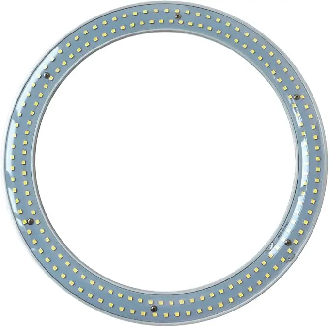 T9 LED Circline Light Bulb, 12 Inch 2700LM LED Circular Ceiling Light, 22W Clear Cover 6000k