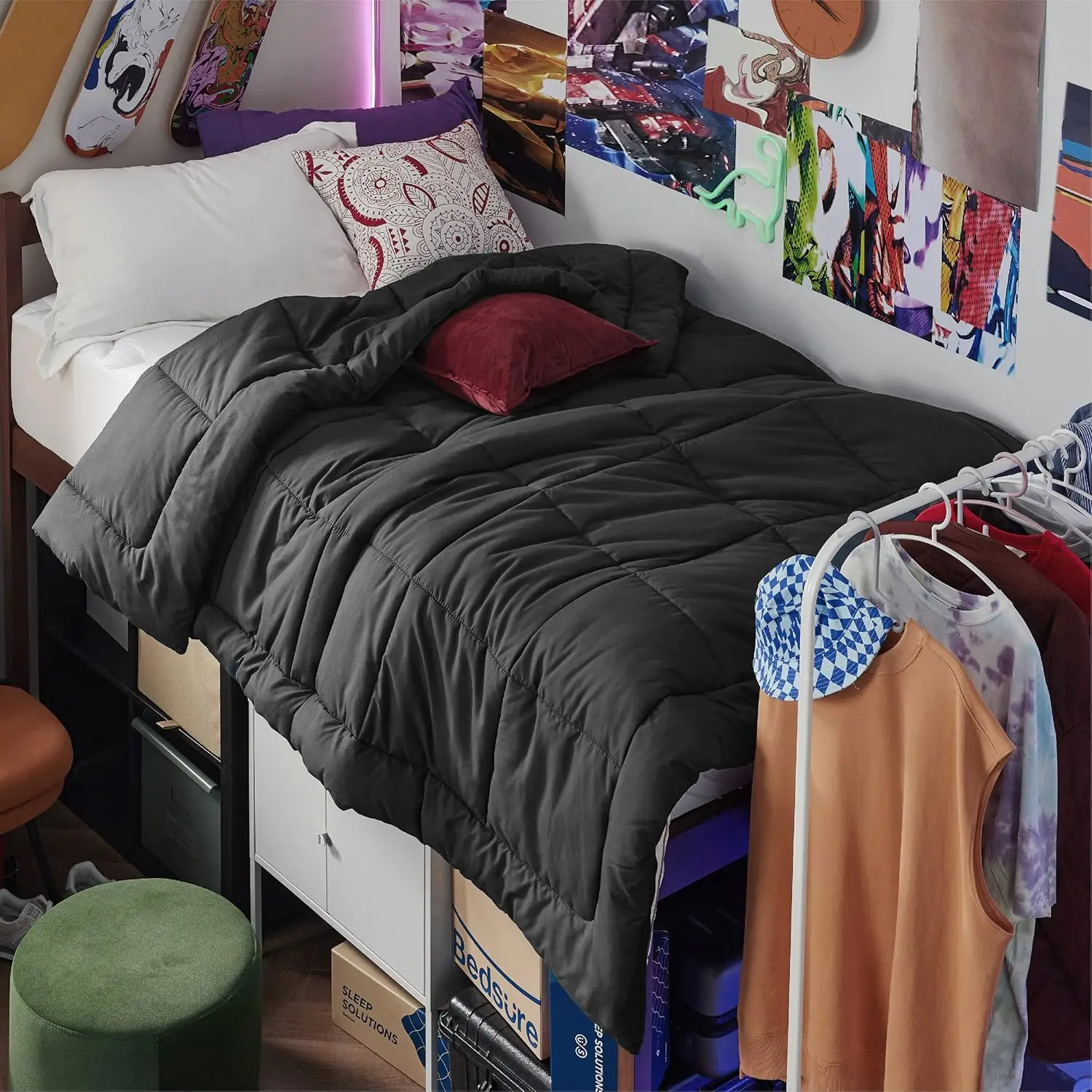 Bedsure Comforter - Quilted Comforters Twin 88 x 68 Inches
