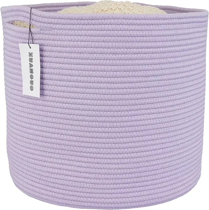 XUANGUO Cotton 16”X14” Laundry Basket