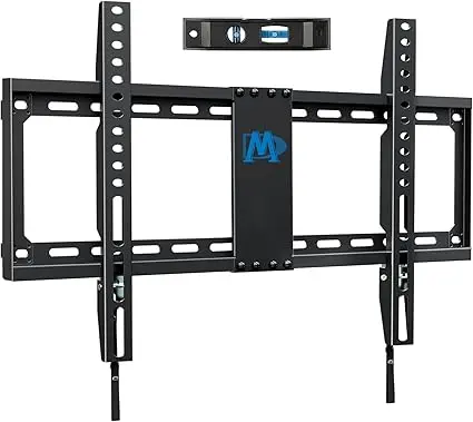 Mounting Dream Fixed TV Mount Low Profile for Most of 42-84 Inches TV Low Profile TV Wall Mount fits 16" 18" 24" Wood Studs up to VESA 600 x 400mm and 132 LBS, Ultra Slim and Space Saving MD2163-K