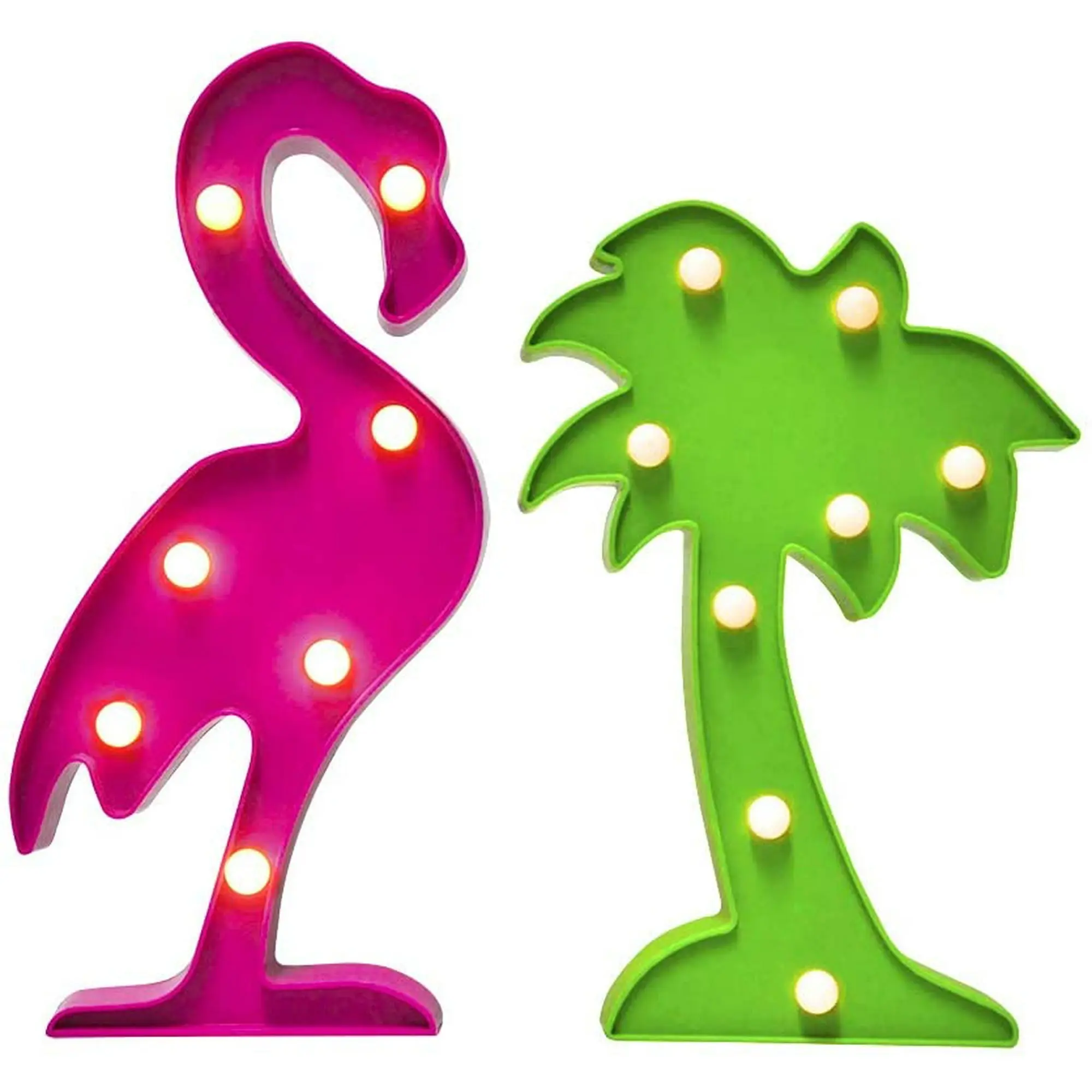 Flamingo & Palm Tree Lights for Party Decoration