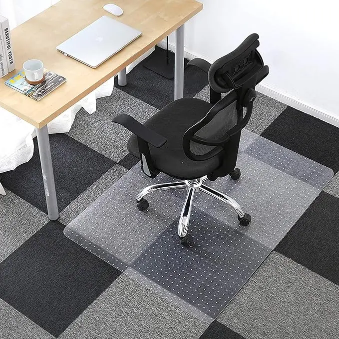 FRUITEAM Desk Chair Mat, Office Rectangular Chair Mat for Carpet 90 x 120 cm/36 x 48 inch