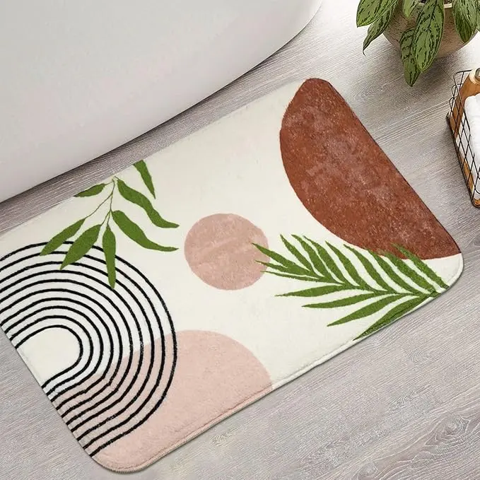bsheuancek Bathroom Rug Non-Slip Boho Bath Mat