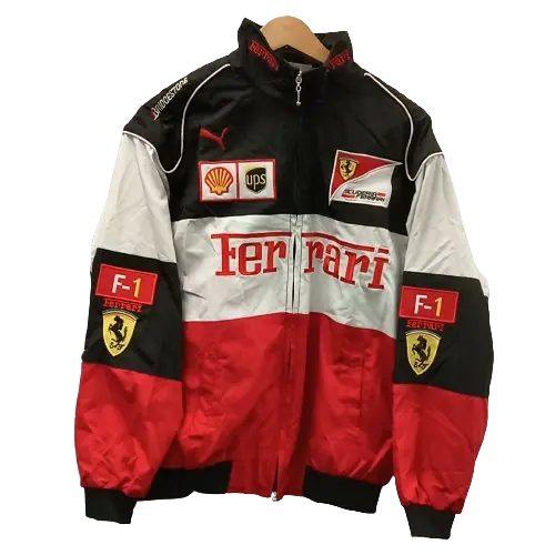 Ferrari F1 Racing Jacket All Styles Embroidered Racing Suit Motorcycle Jacket (M)