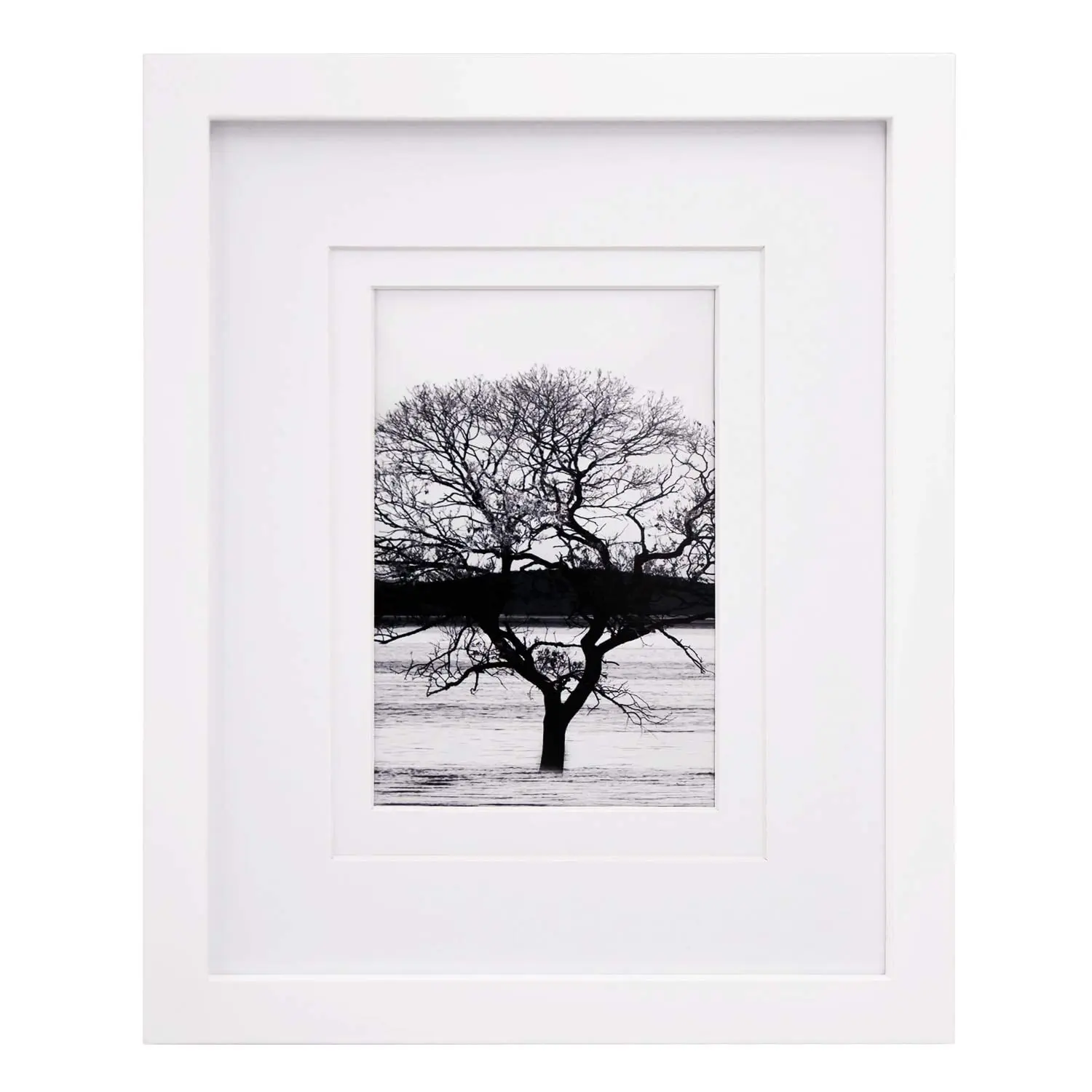 Egofine 8x10 inch Picture Frame - Made of Solid Wood covered by Plexiglass