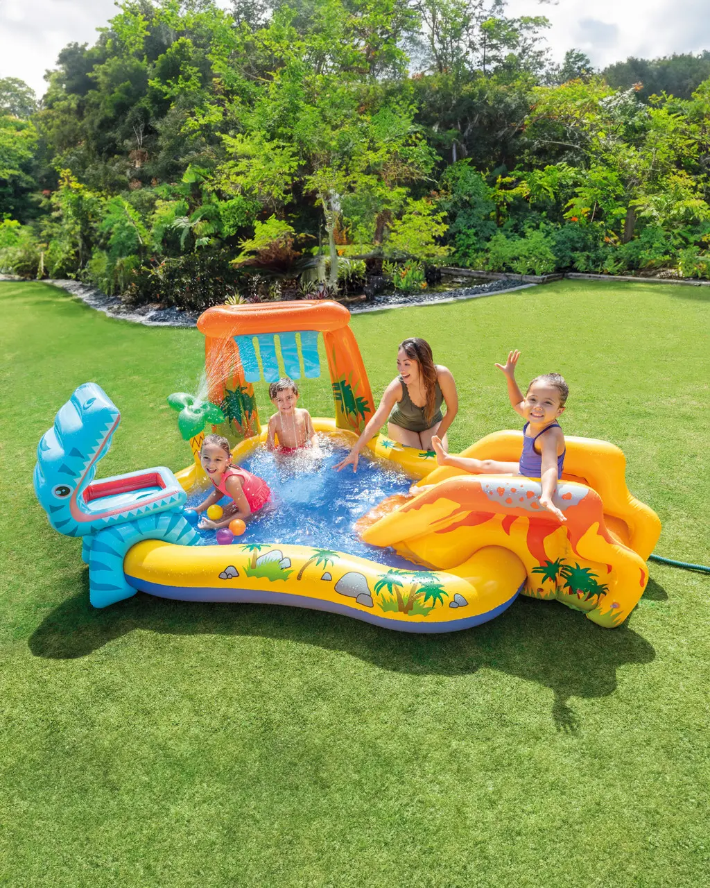 Dinosaur Inflatable Play Center w/ Slide (2Y+)