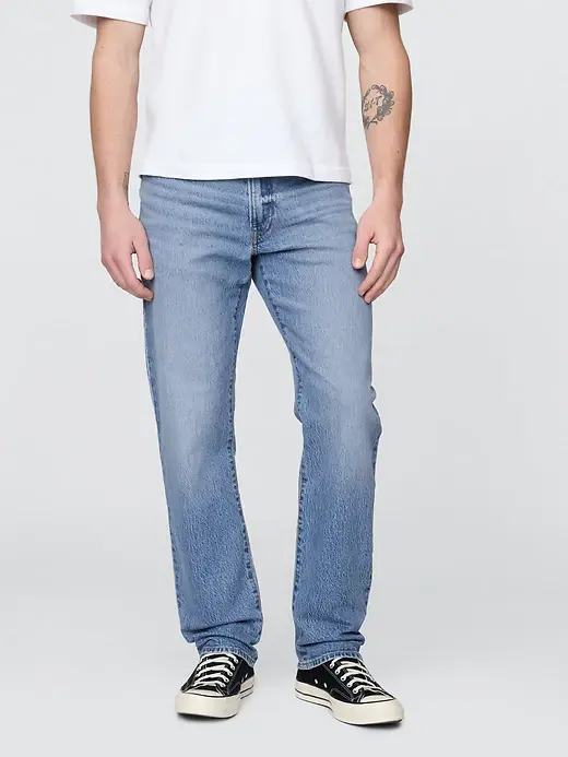 GAP Men's Straight Jeans Light Wash 36x34