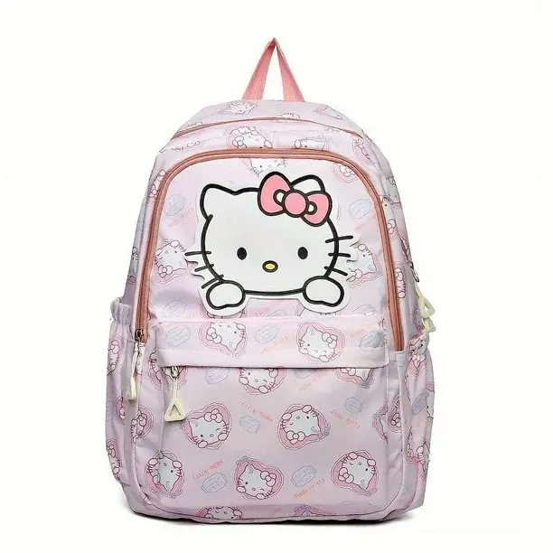 Sanrio Hello Kitty Kuromi Melody Cinnamoroll Backpack, Cartoon Anime Canvas