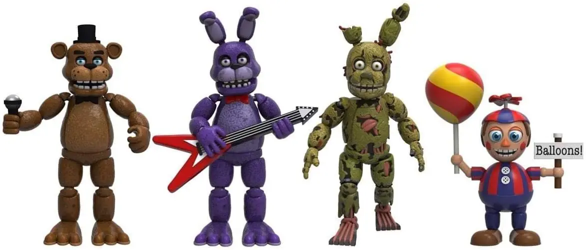 FUNKO ARTICULATED ACTION FIGURE: Five Nights At Freddy's - 4 Figure Pack (2"), Set 2