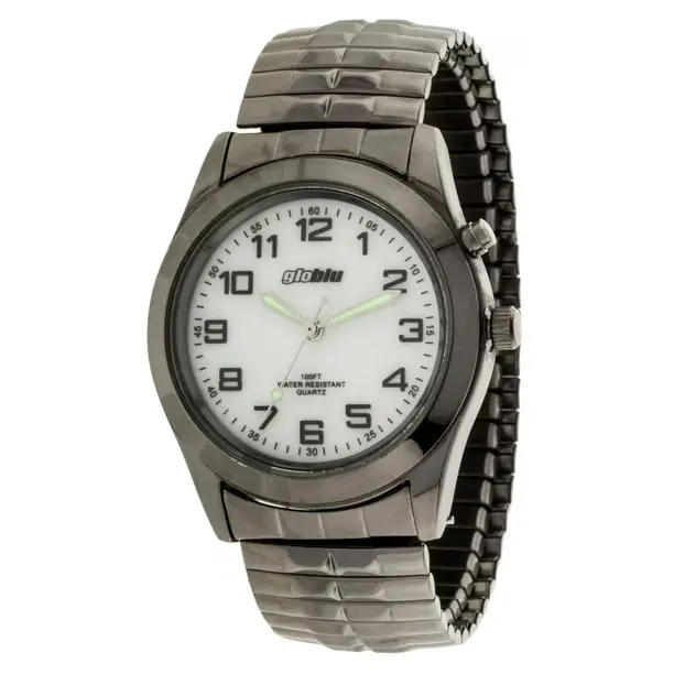 Globlu Mens Gunmetal Analog Watch
