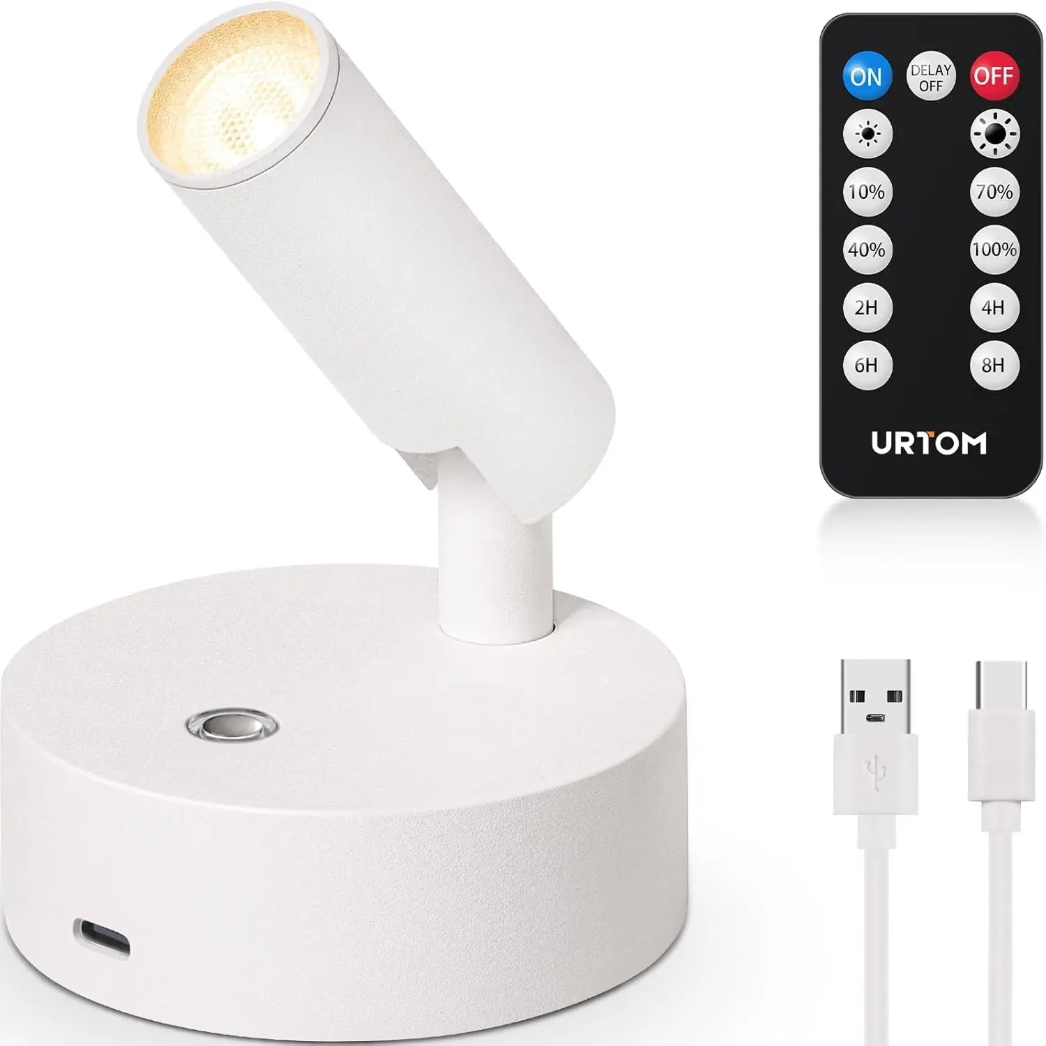 URTOM Indoor Wireless LED Flood Light with Remote Control