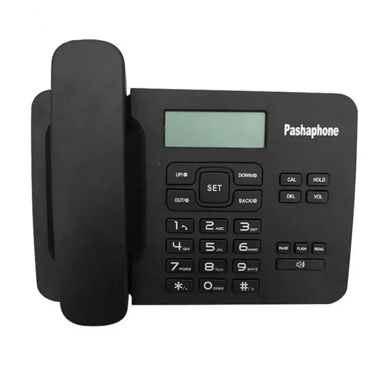 Home Phone With Calculator Pashaphone KX-T7001CID Black