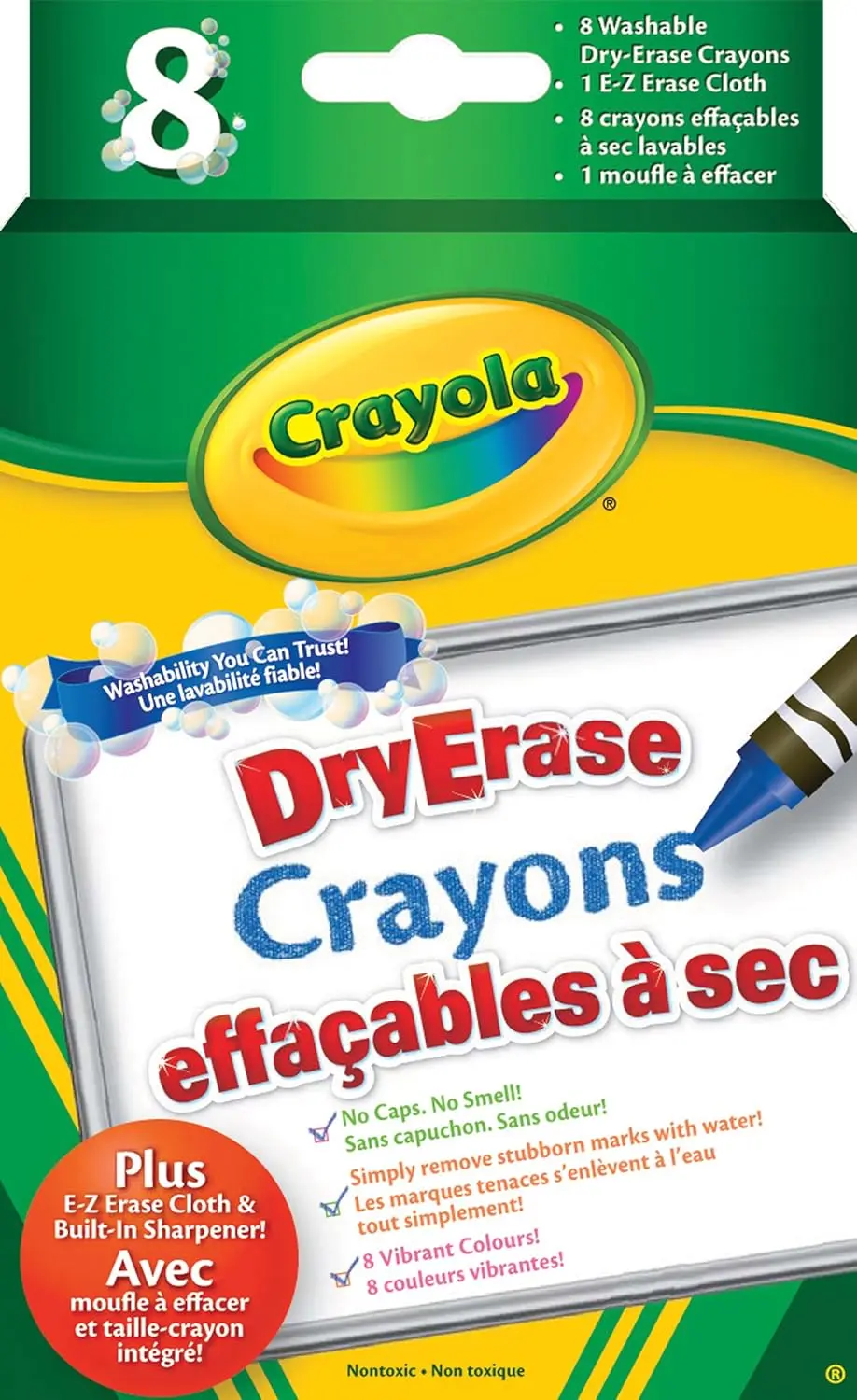 *AS-IS* Crayola 8 Dry Erase Crayons Arts & Crafts