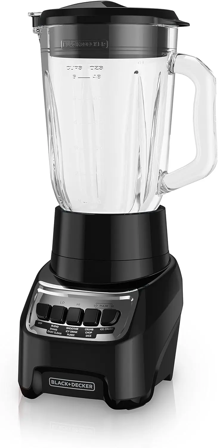 *AS-IS* BLACK+DECKER PowerCrush Multi-Function Blender with 6-Cup Glass Jar