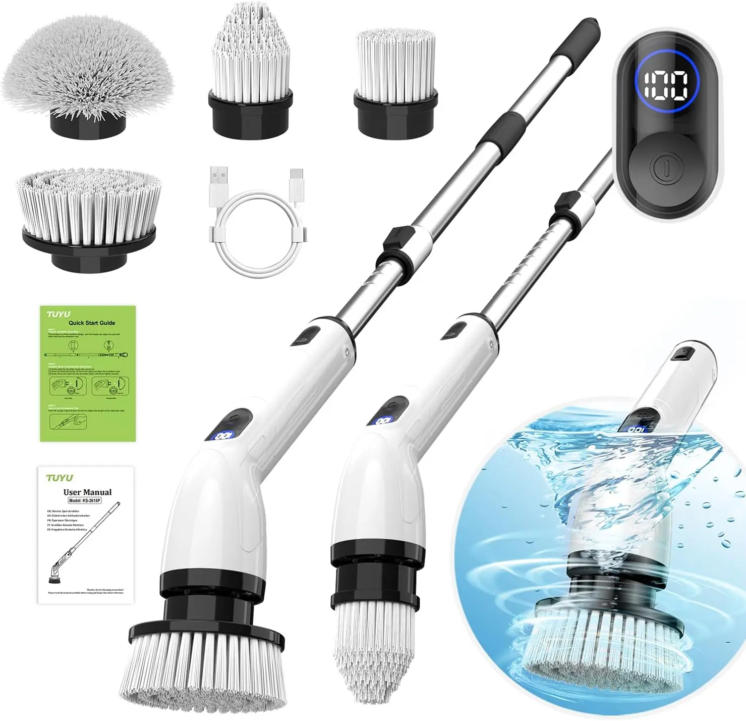 *AS-IS* TUYU Electric Spin Scrubber