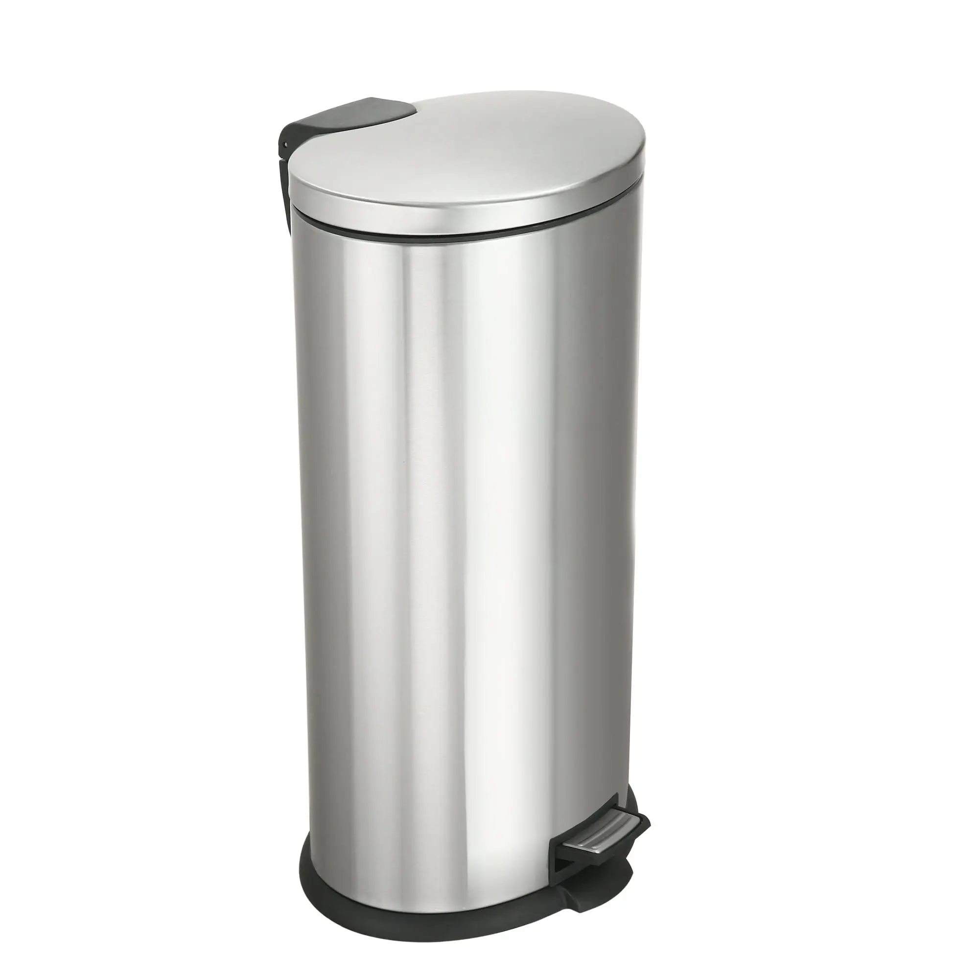 Hometrends 30 Litre Stainless Steel Pedal Waste Bin, Oval
