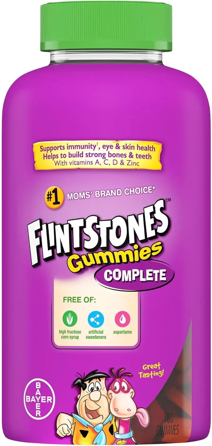 FLINTSTONES Complete Kids Multivitamin Gummies - Multivitamins for Kids, 180 Gummies EXP: 06/2026