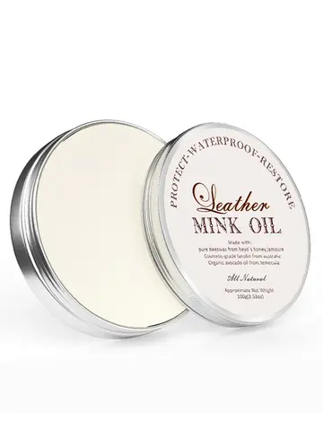 Leather Mink Oil - Restores Color & Softness for Bags, Shoes, Furniture & Car Seats