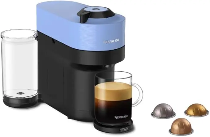 Nespresso Vertuo Pop+ Coffee and Espresso Machine by De'Longhi, Pacific Blue