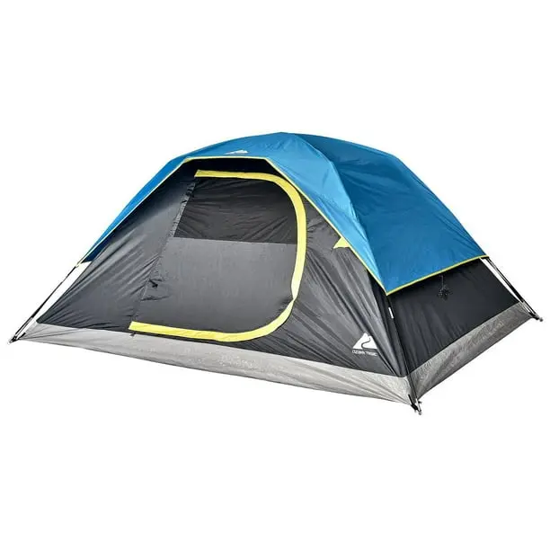 Ozark Trail - 4 Person Dome Tent, Fiberglass Poles Easy to Setup. Maximum Occupancy Is 4 Person Sleep