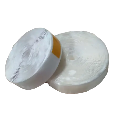 Self Adhesive Hook and Loop, White, 1-Inch x 20-Foot Sticky Back