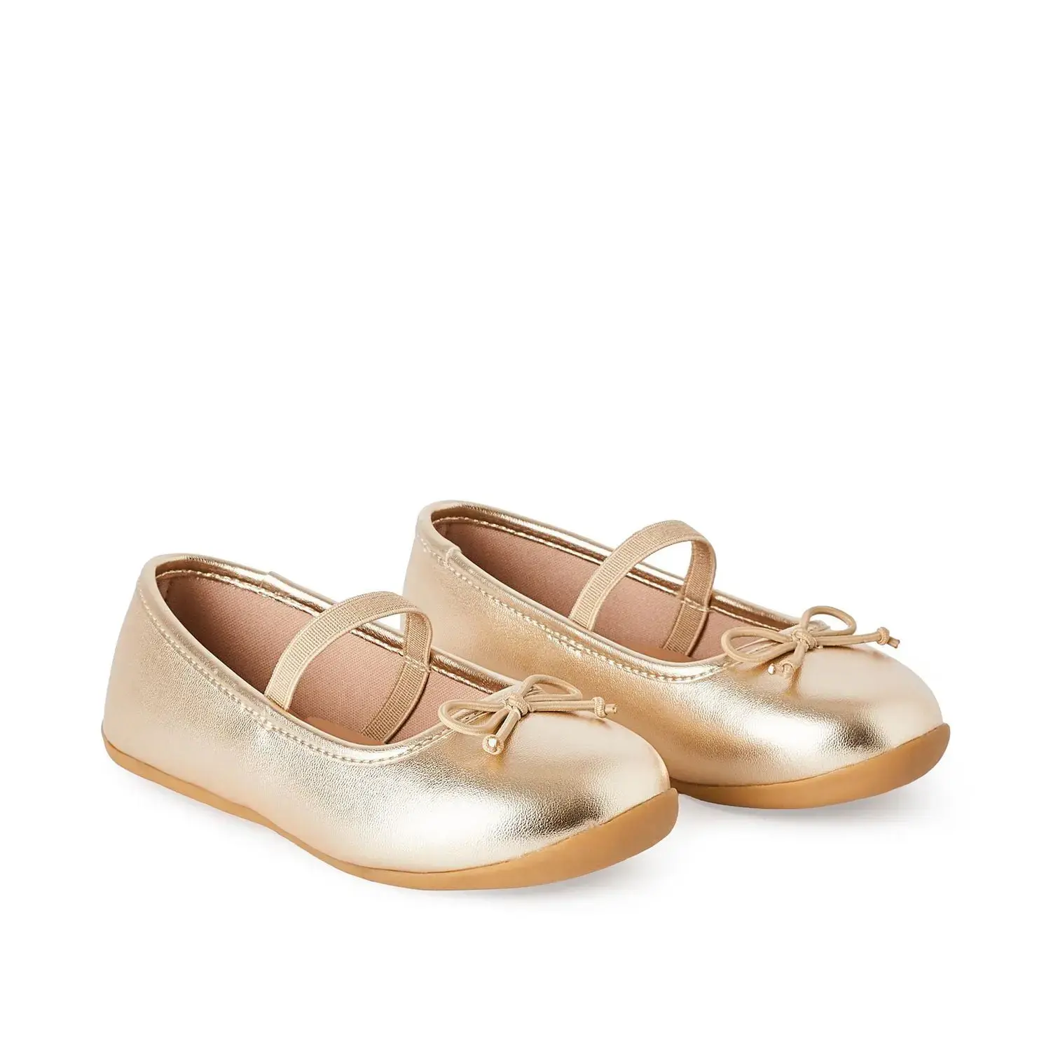 George Toddler Girls' Polly Flats GOLD SIZE 8