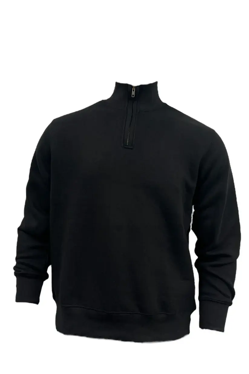 Black -1/4 Zip Mock Neck 11