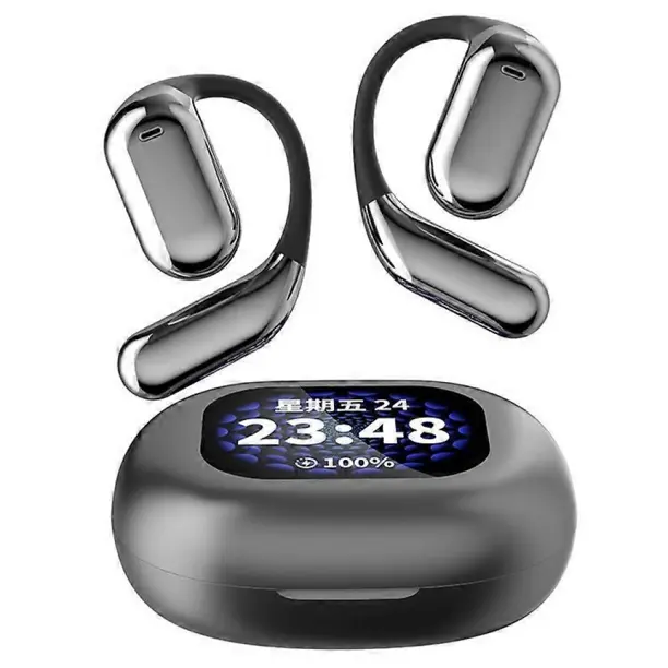 YYK Q16 Pro Full Color Touch Screen Bluetooth 5.4 Ear phones Open Ear Wireless Head phones