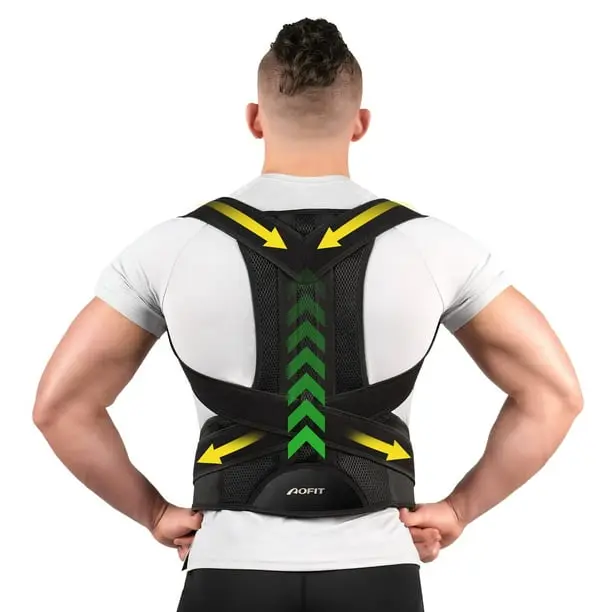 Aofit Posture Corrector Back Brace for Men and Women, New Version Lumbar Support for Posture Improving and Pain Relief