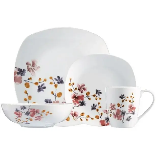 Safdie & Co. Bloom Dinnerware Set